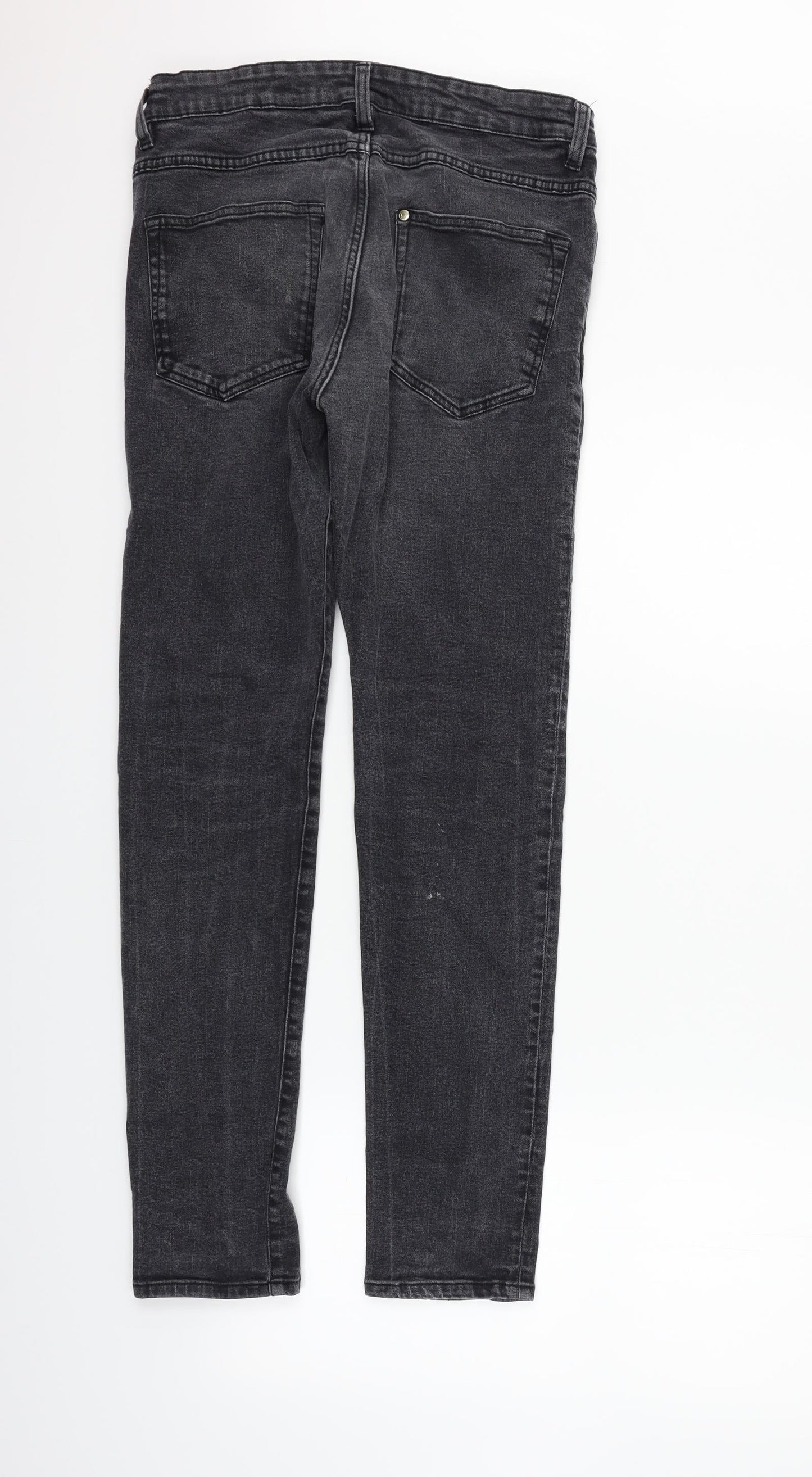 H&M Womens Grey   Straight Jeans Size 30 in L32 in