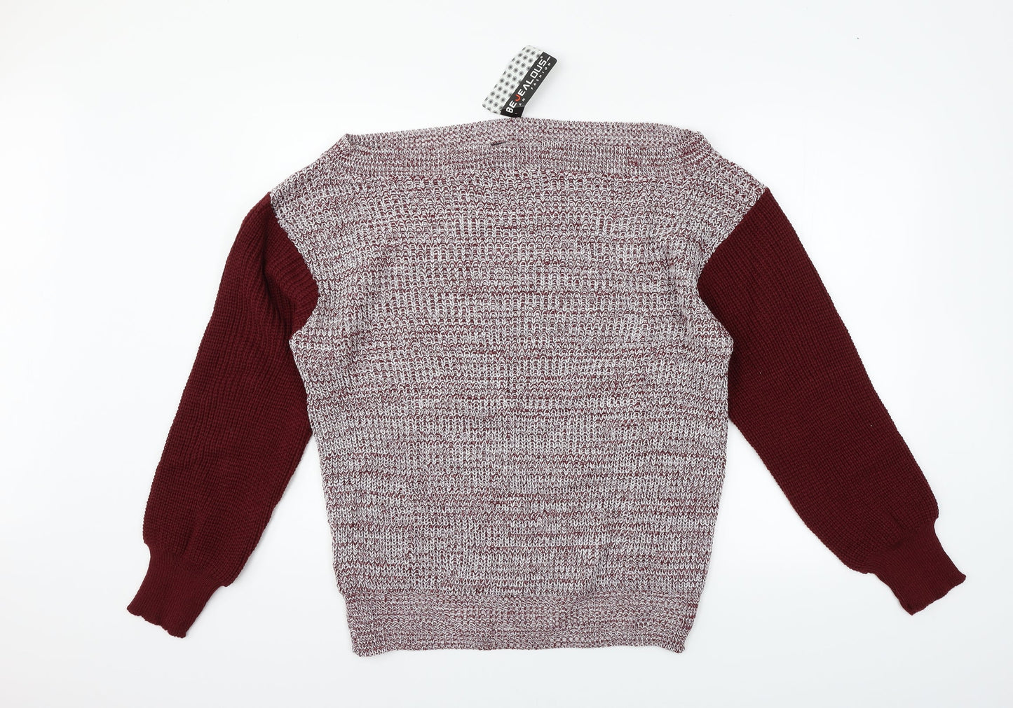 Be Jealous Womens Grey   Pullover Jumper Size M