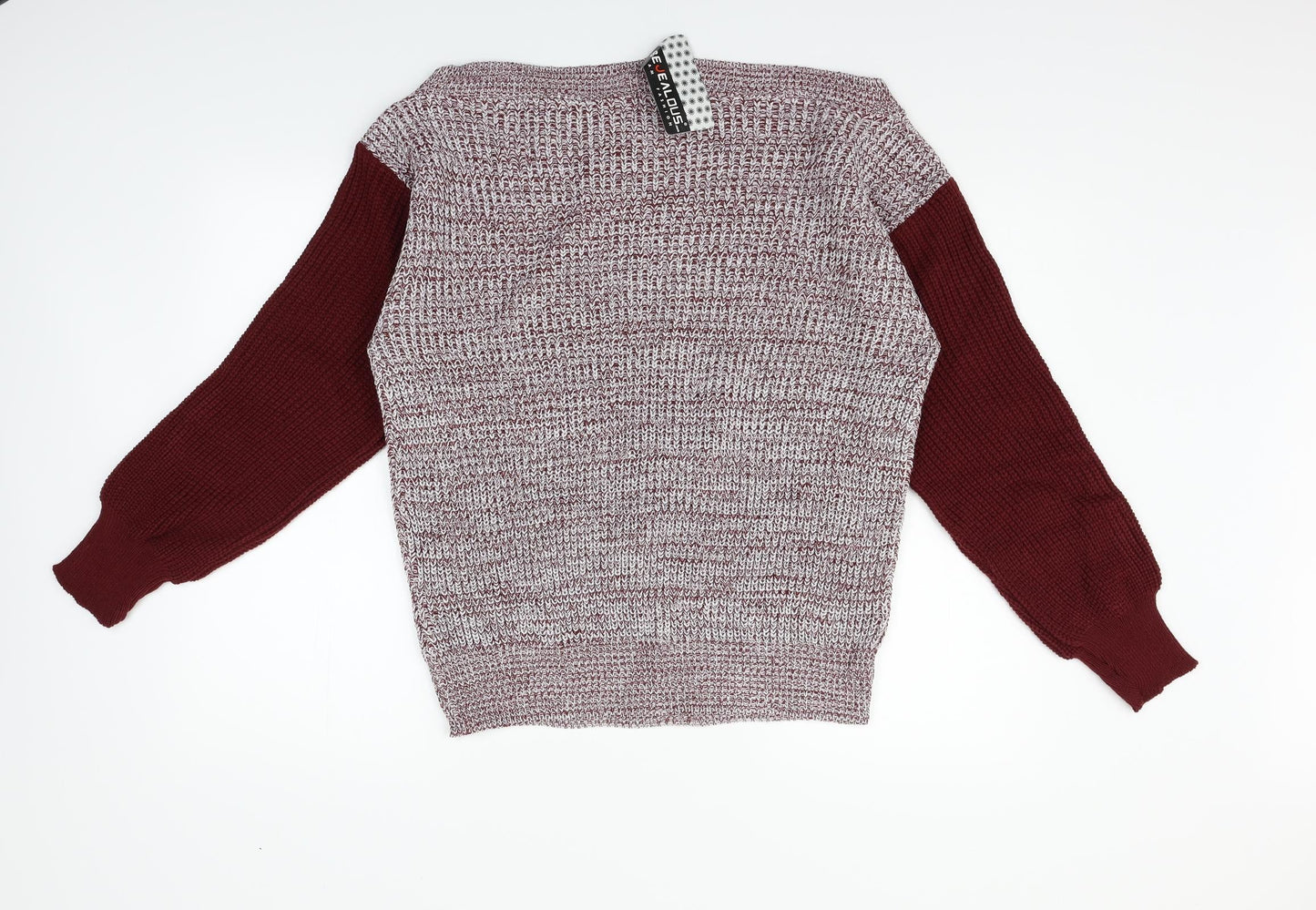 Be Jealous Womens Grey   Pullover Jumper Size M