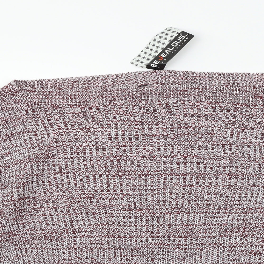Be Jealous Womens Grey   Pullover Jumper Size M