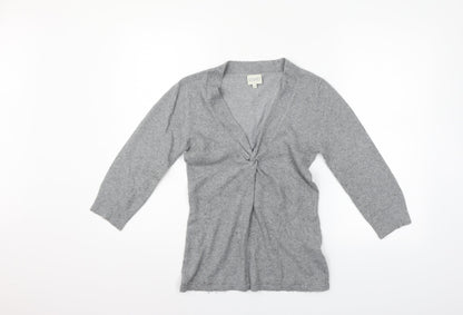 Additional front view of Kaliko women’s grey jumper, size UK 8