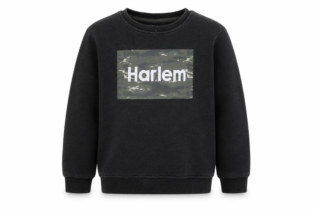 Primark Boys Black   Pullover Sweatshirt Size 9-10 Years  - Harlem