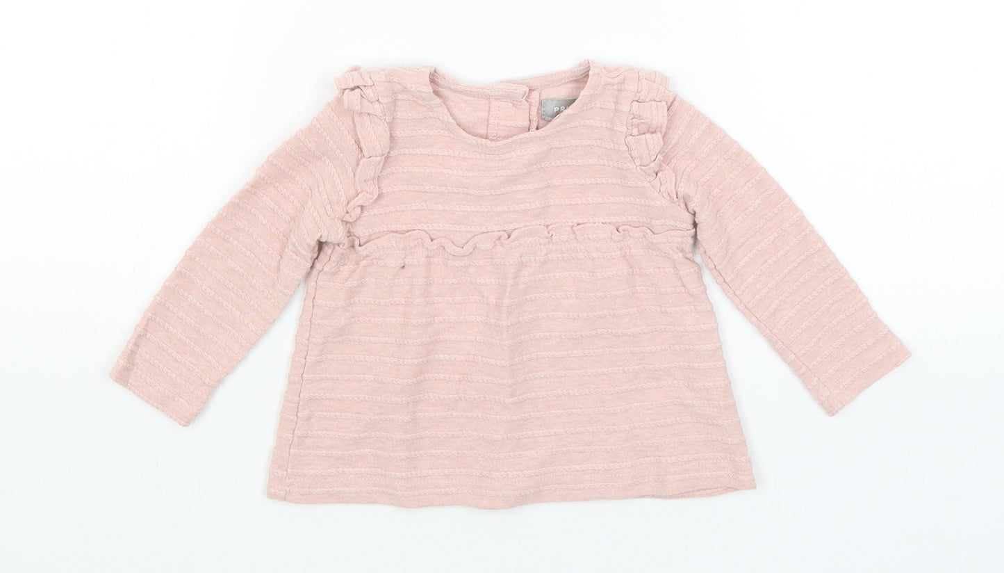 Primark Baby Pink   Basic T-Shirt Size 9-12 Months