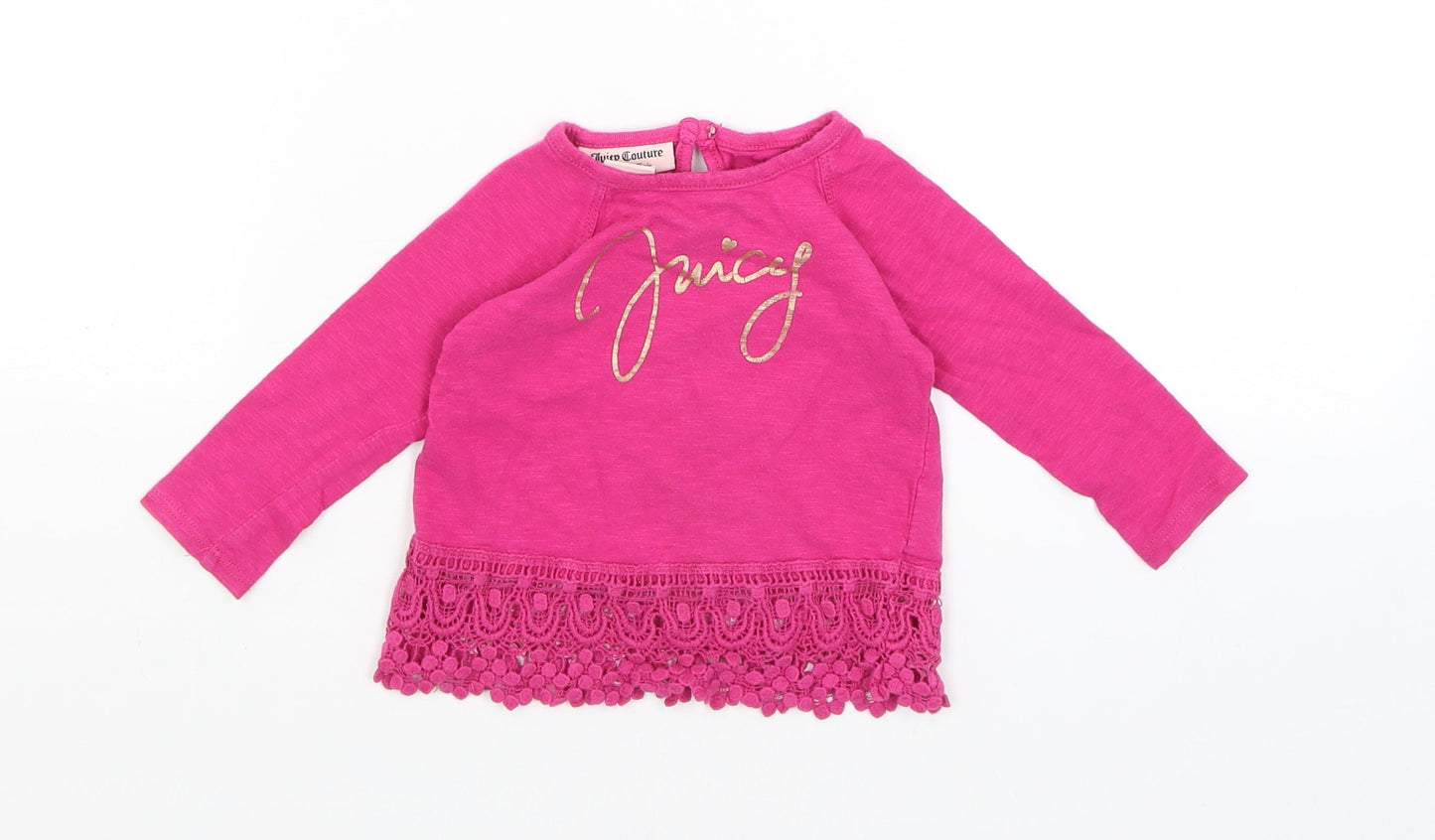 Juicy Couture Baby Pink   Basic T-Shirt Size 6-9 Months