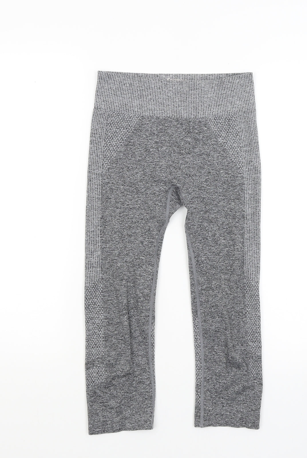 Workout Womens Grey   Cropped Leggings Size 8