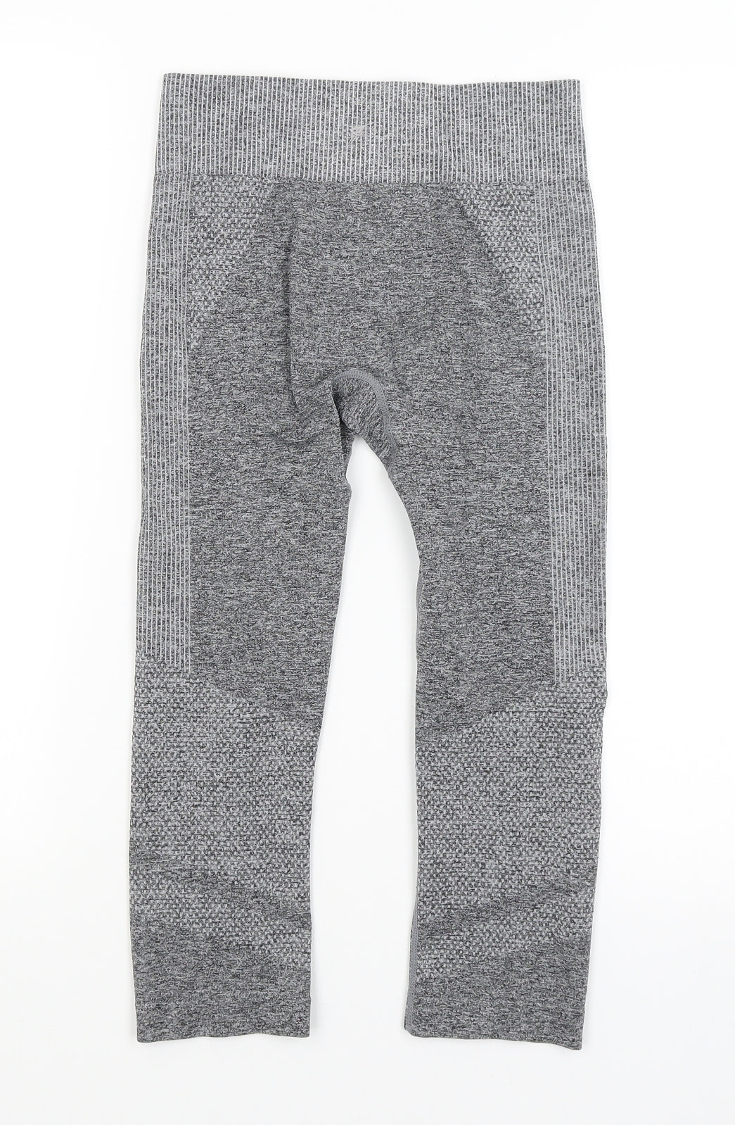 Workout Womens Grey   Cropped Leggings Size 8