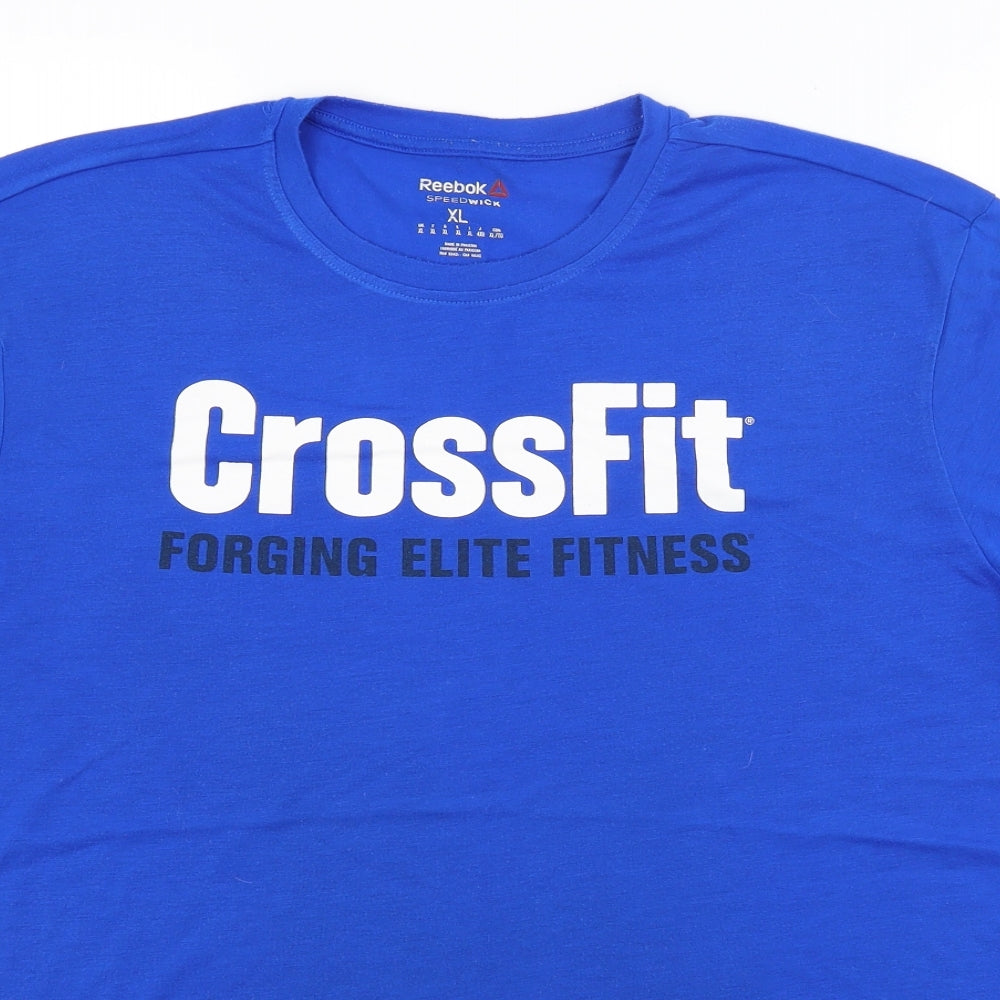 Reebok Womens Blue   Basic T-Shirt Size XL