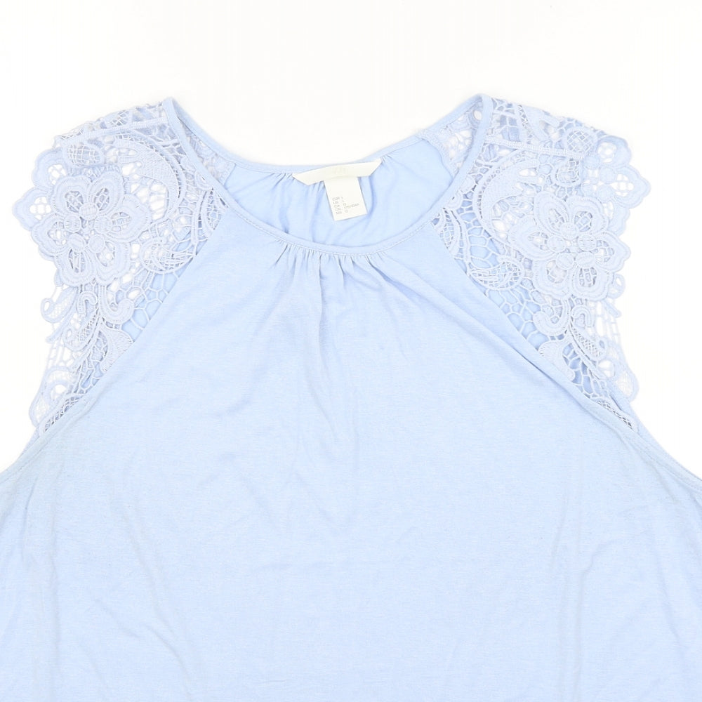 H&M Womens Blue   Basic Tank Size L