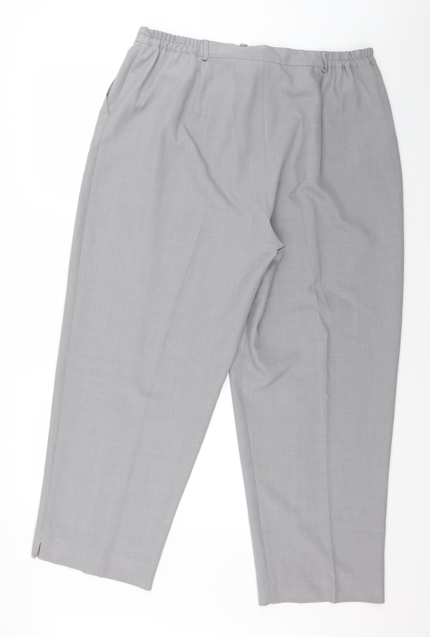Bonmarché Womens Grey   Dress Pants Trousers Size 22 L26.5 in