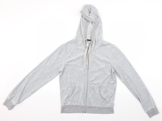 Primark Womens Grey   Full Zip Hoodie Size 12