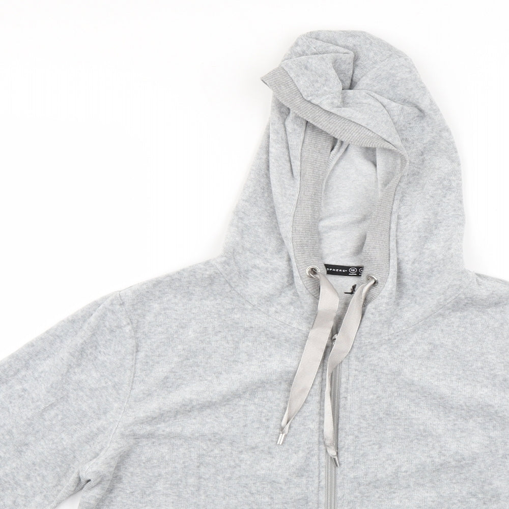 Primark Womens Grey   Full Zip Hoodie Size 12