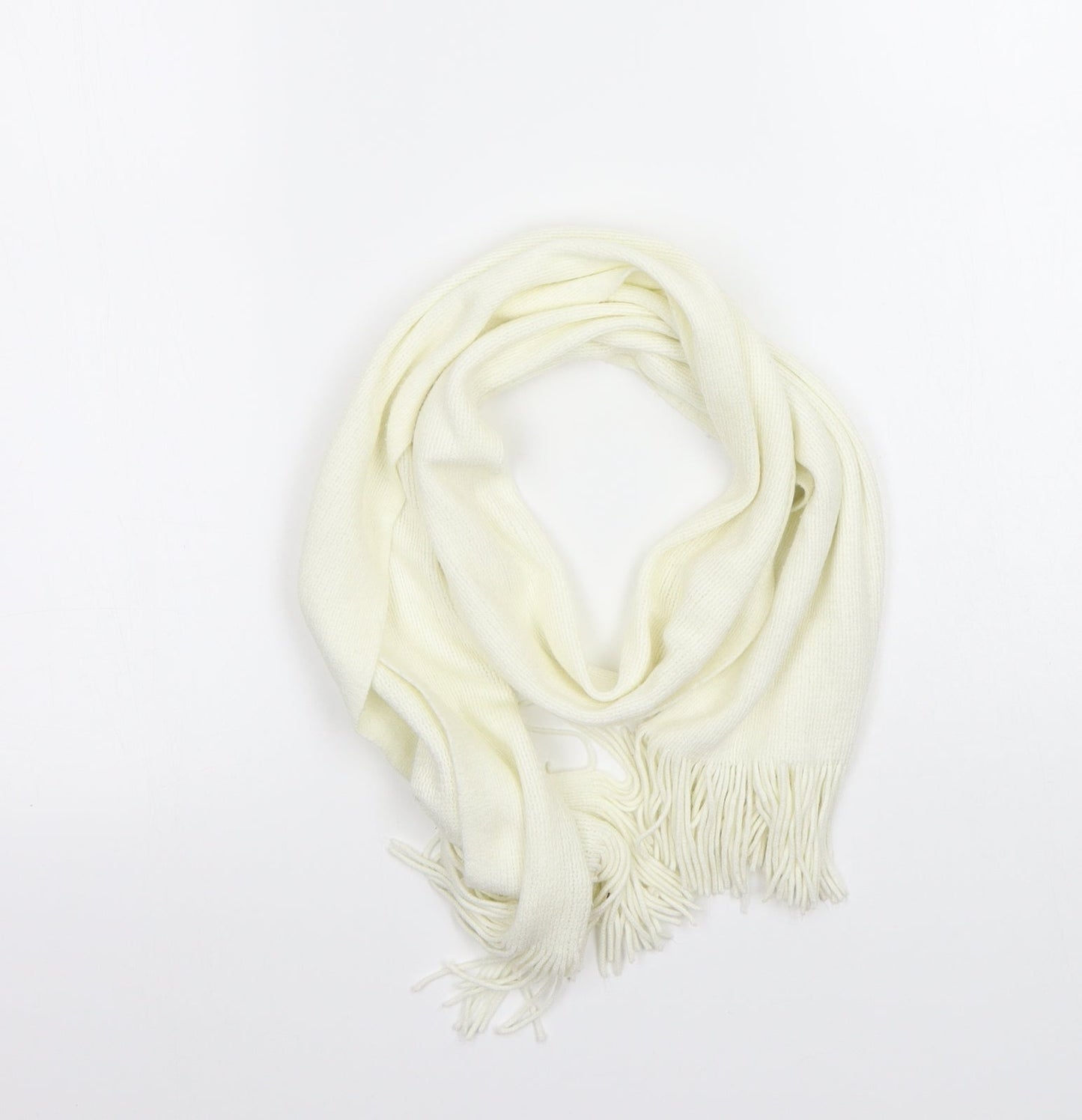 Preworn Womens White    Scarf