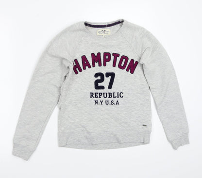 Hampton Republic Girls Grey   Pullover Jumper Size 14 Years