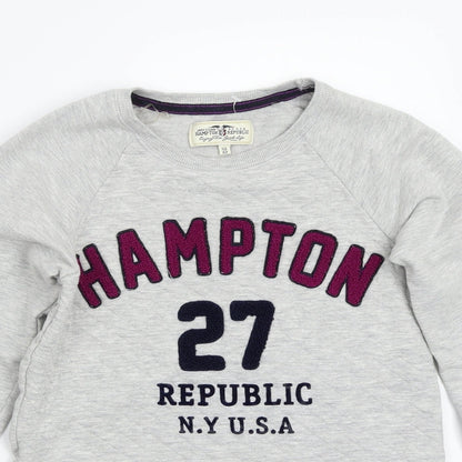Hampton Republic Girls Grey   Pullover Jumper Size 14 Years