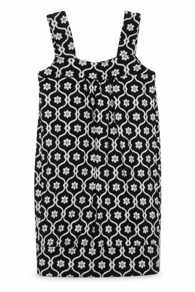 Veritgo Womens Black Floral  A-Line  Size XS