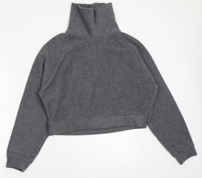Back view of I SAW IT FIRST women’s grey jumper, size UK 10