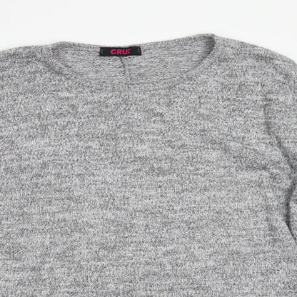 Preloved Cruz Womens Grey   Pullover Jumper One Size - Detail