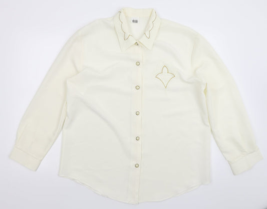 Preworn Womens White   Basic Button-Up Size 20