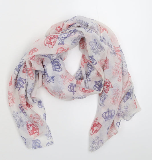 Preworn Womens White  Knit  Scarf