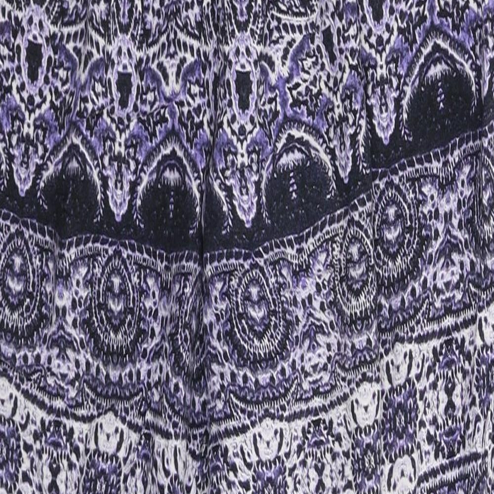 Papaya Womens Purple Geometric  Sweatpants Trousers Size 34 in L29 in