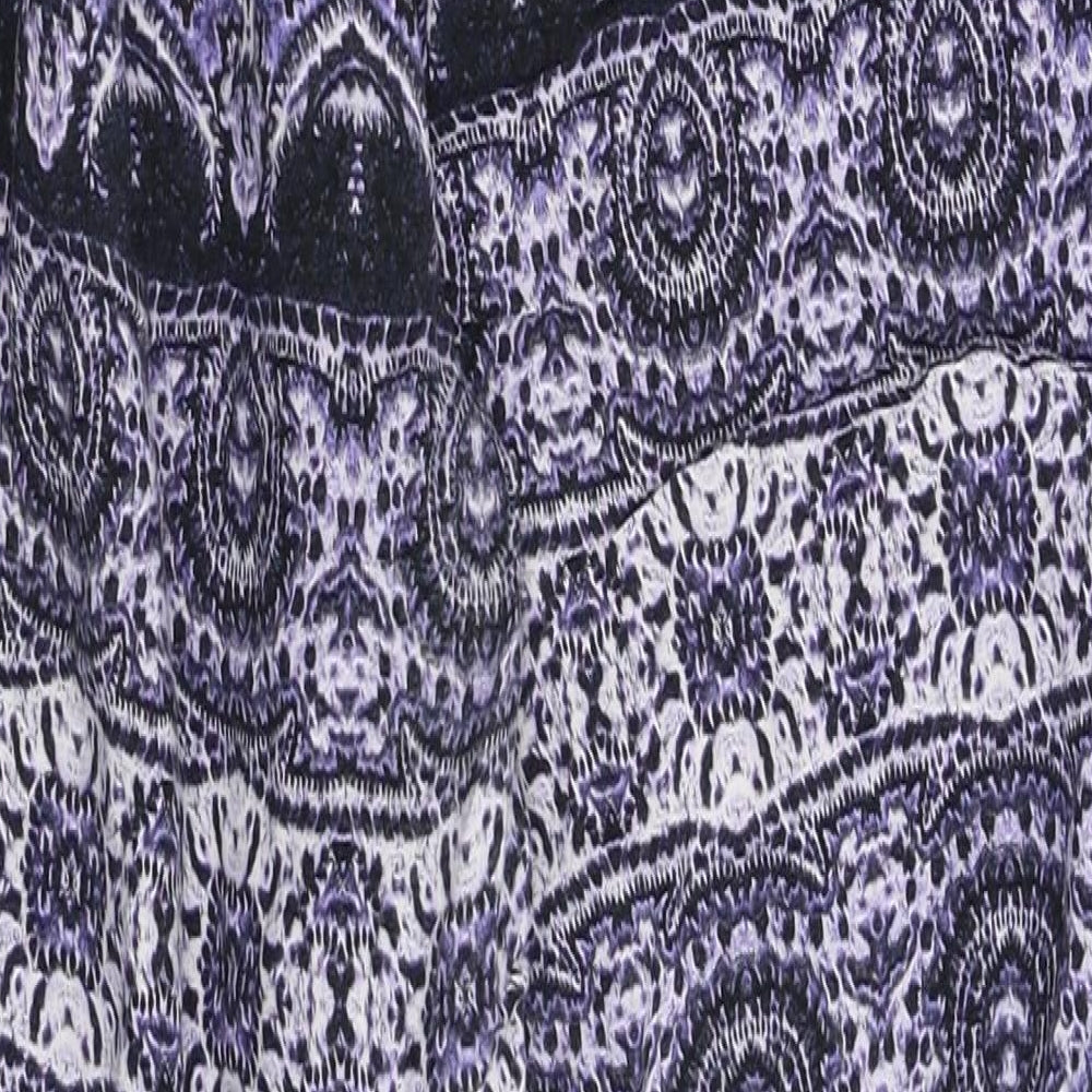 Papaya Womens Purple Geometric  Sweatpants Trousers Size 34 in L29 in