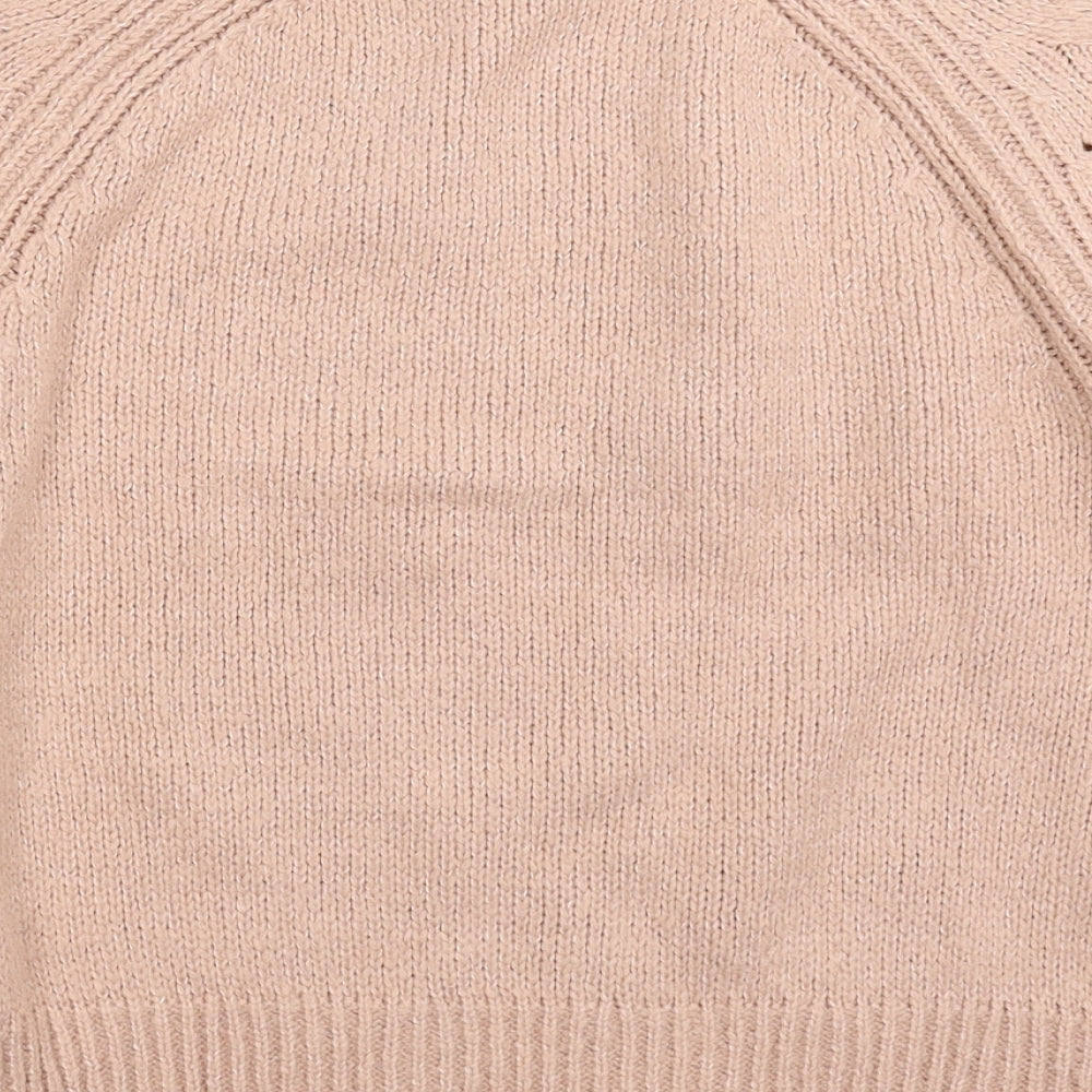 George Womens Beige  Knit Pullover Jumper Size S