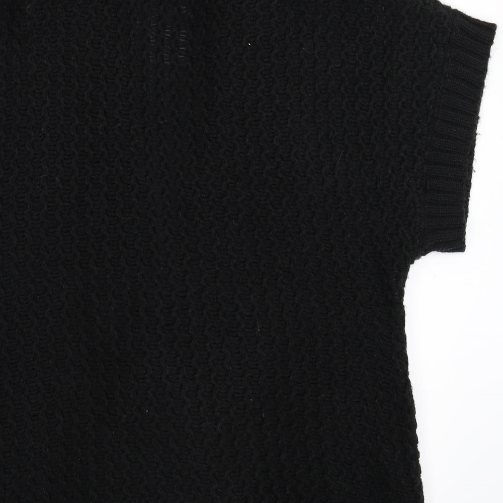 BHS Womens Black  Knit Cardigan Jumper Size 16