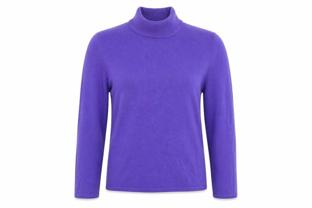 Bonmarché Womens Purple Knit Pullover Jumper Size S