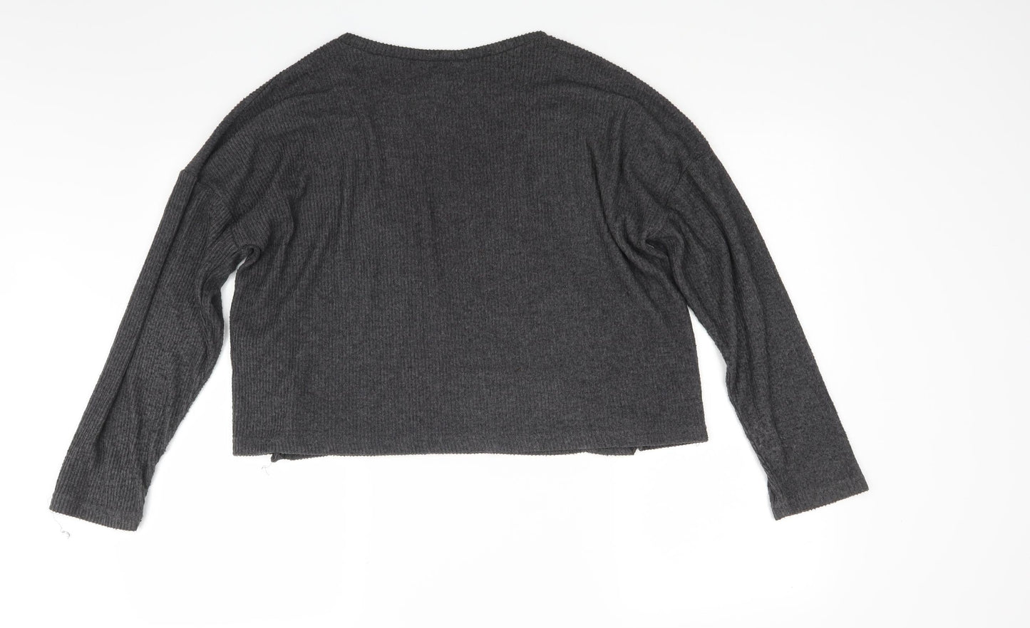 H&M Womens Grey  Knit Pullover Jumper Size M