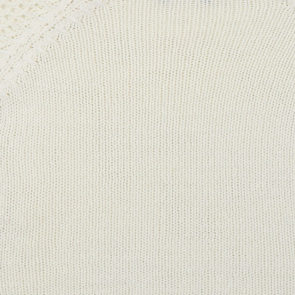 Preworn Womens Ivory  Knit Pullover Jumper Size S
