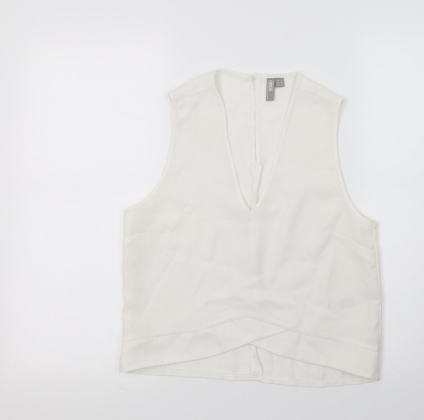 ASOS Womens White   Basic Blouse Size 8