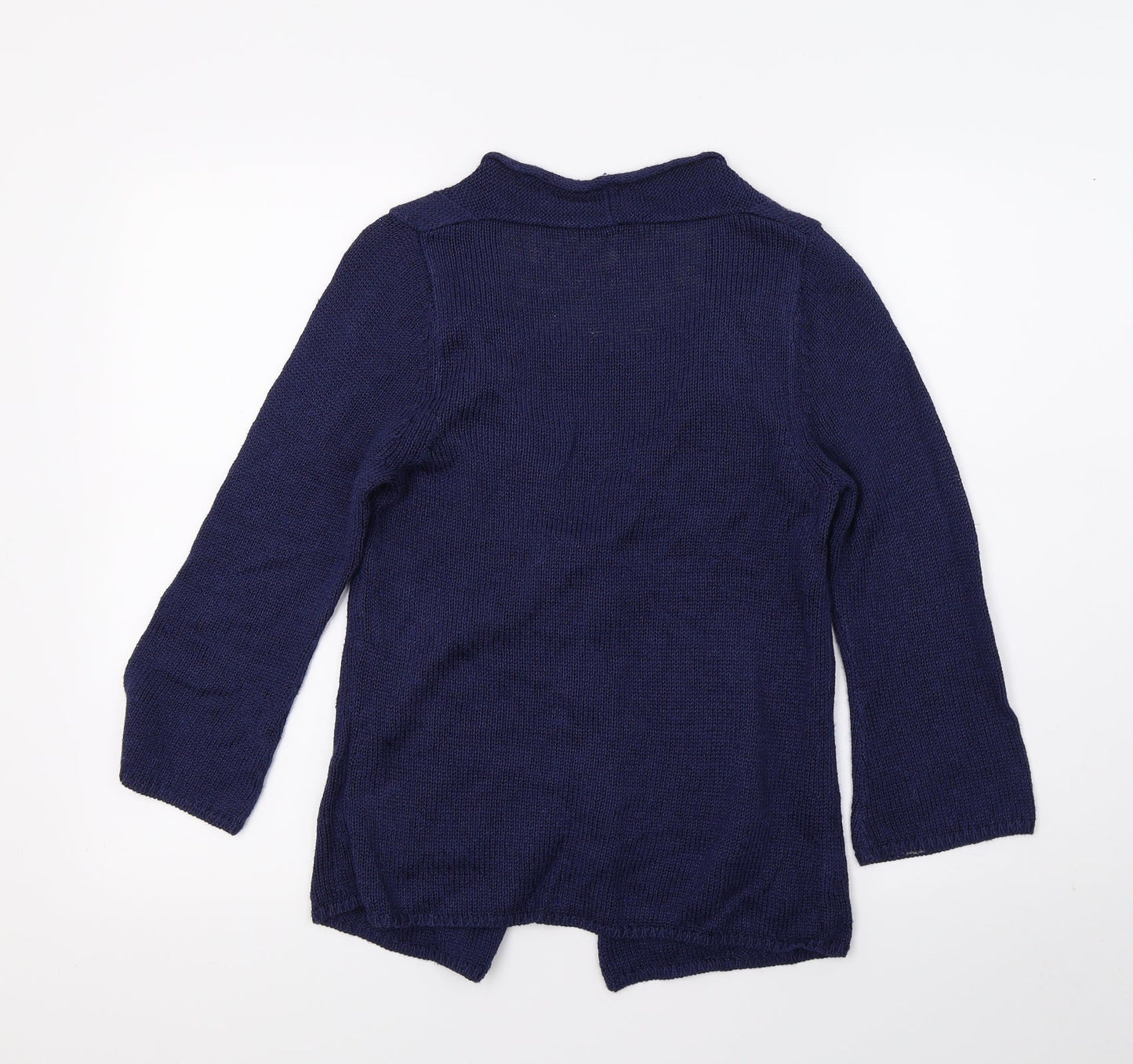 Marks and Spencer Womens Blue Striped Knit Pullover Jumper Size 8