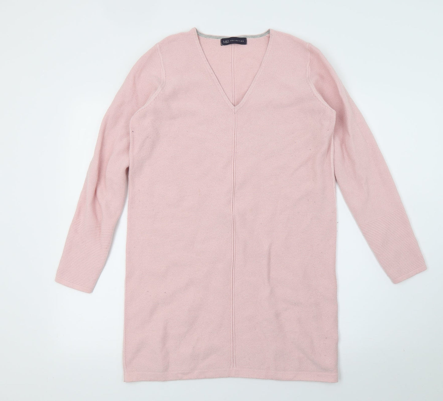Marks and Spencer Womens Pink  Knit Pullover Jumper Size 10