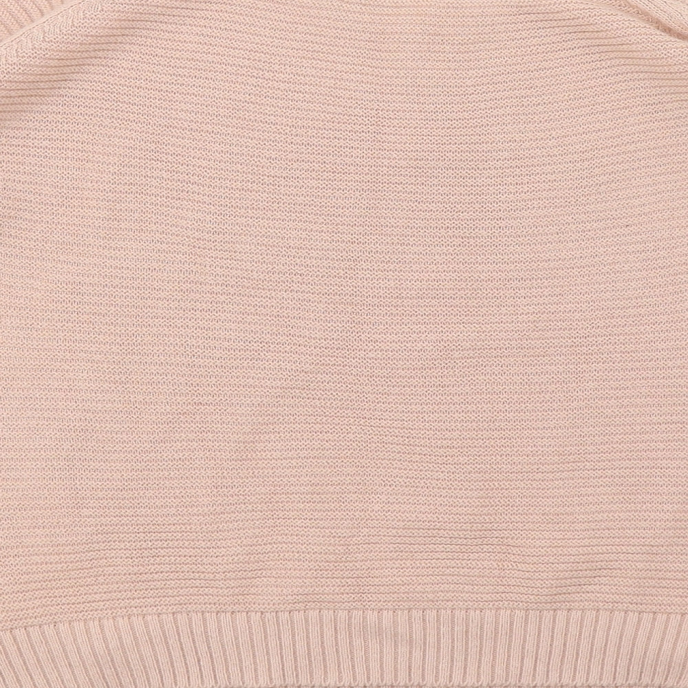Select Womens Pink  Knit Pullover Jumper Size 16  - Distressed