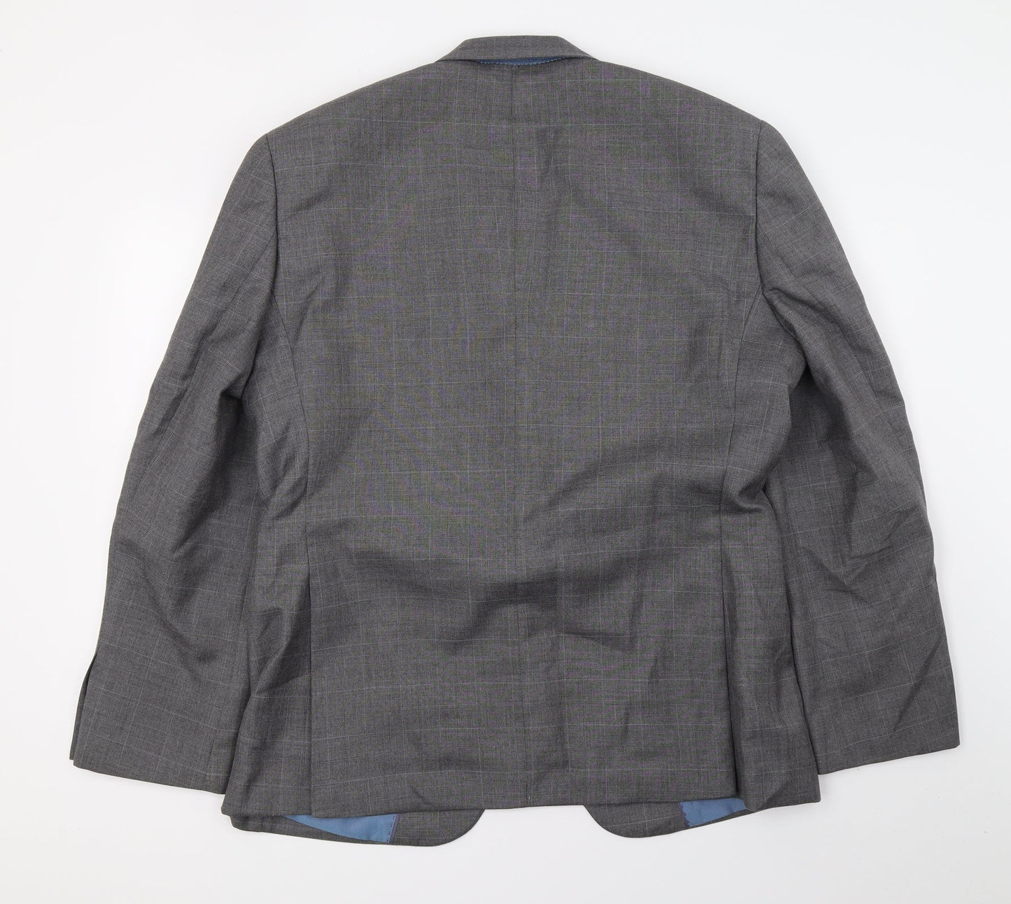Cedar Wood State Mens Grey Check  Jacket Suit Jacket Size L