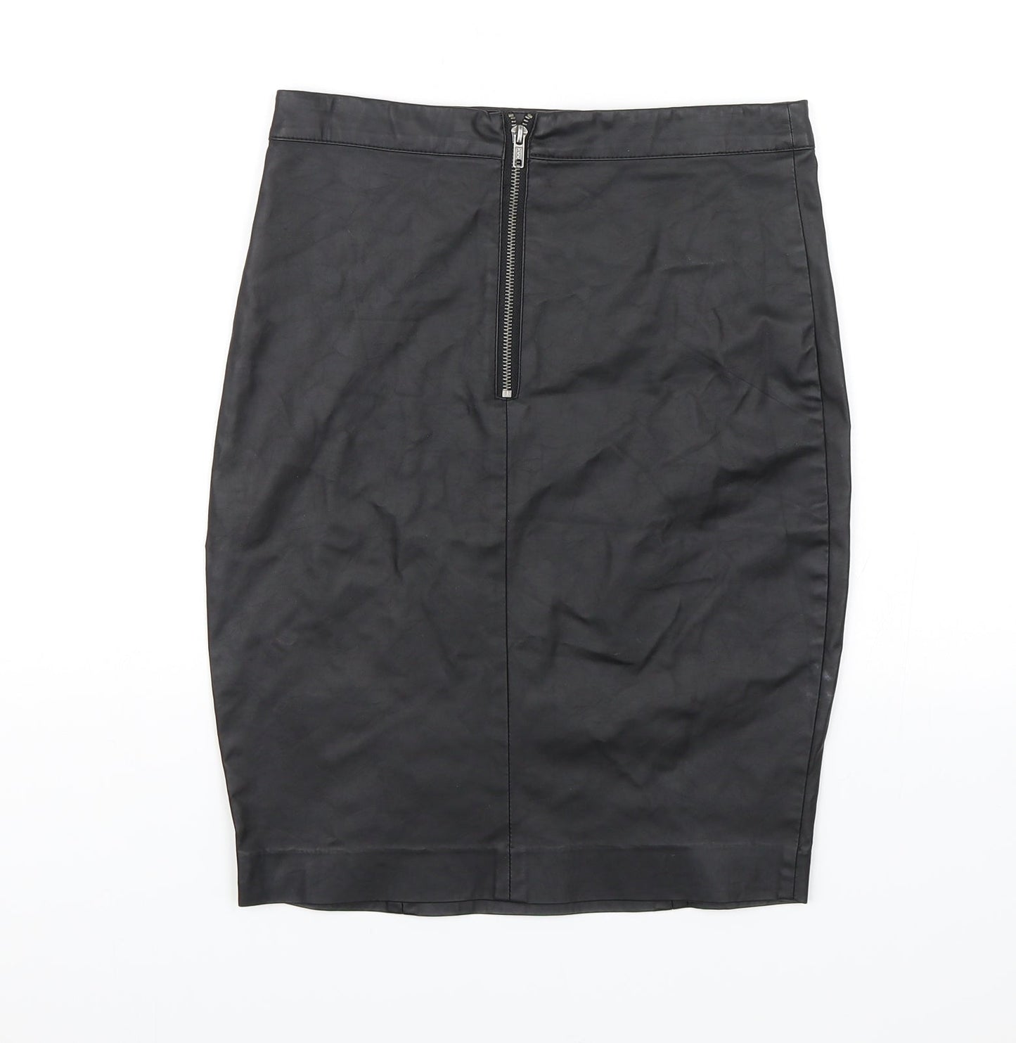 Topshop Womens Black   A-Line Skirt Size 10