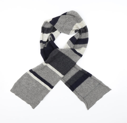 Preowrn Unisex Grey Striped   Scarf
