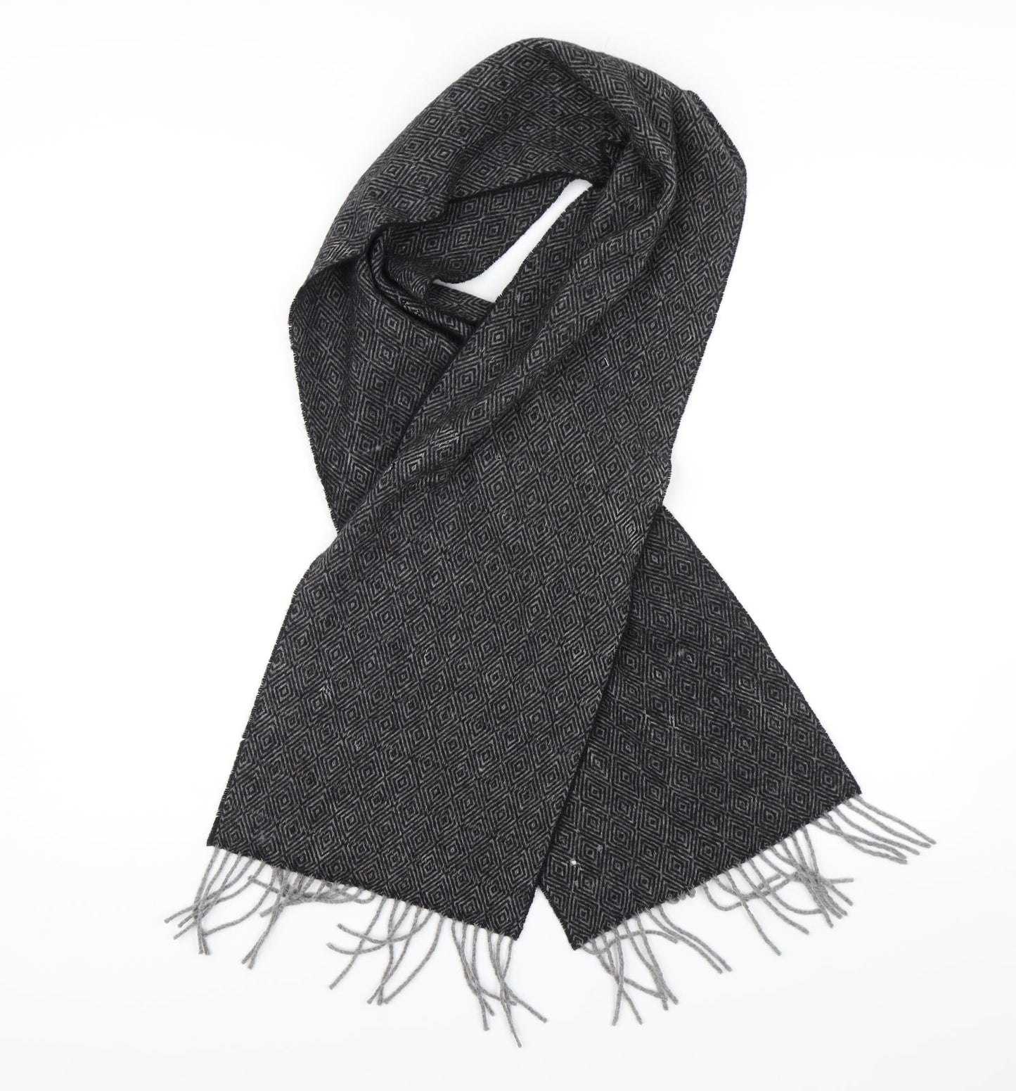 Preowrn Unisex Grey Geometric   Scarf