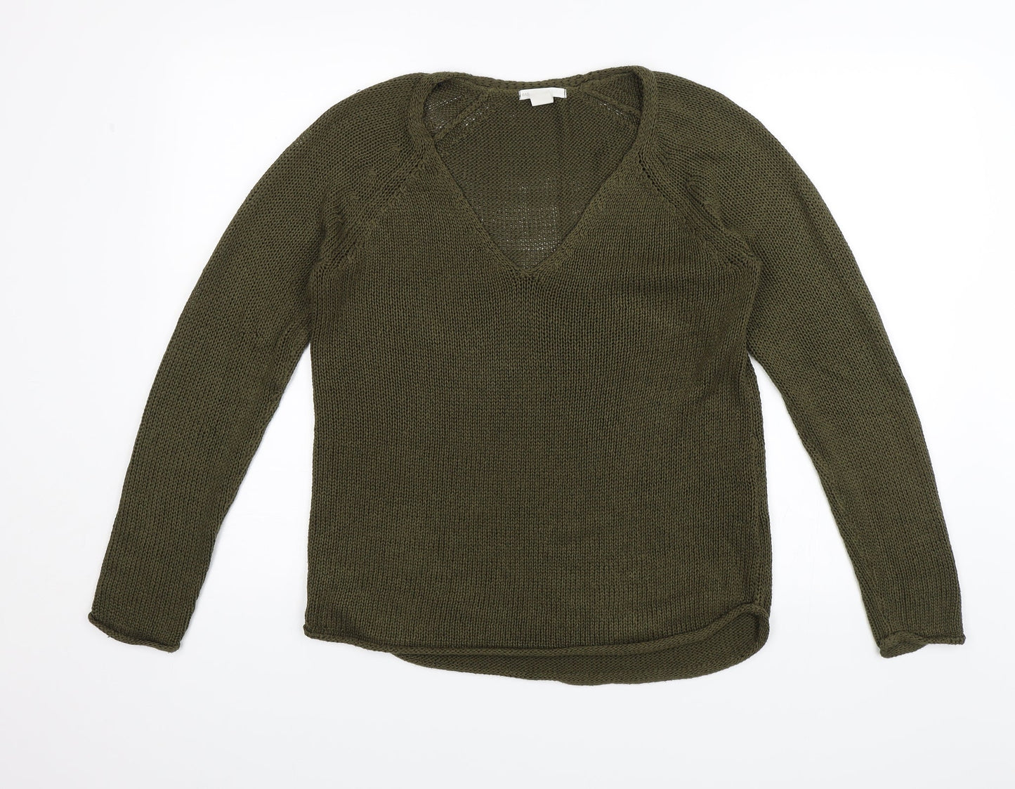 H&M Womens Green   Pullover Jumper Size S