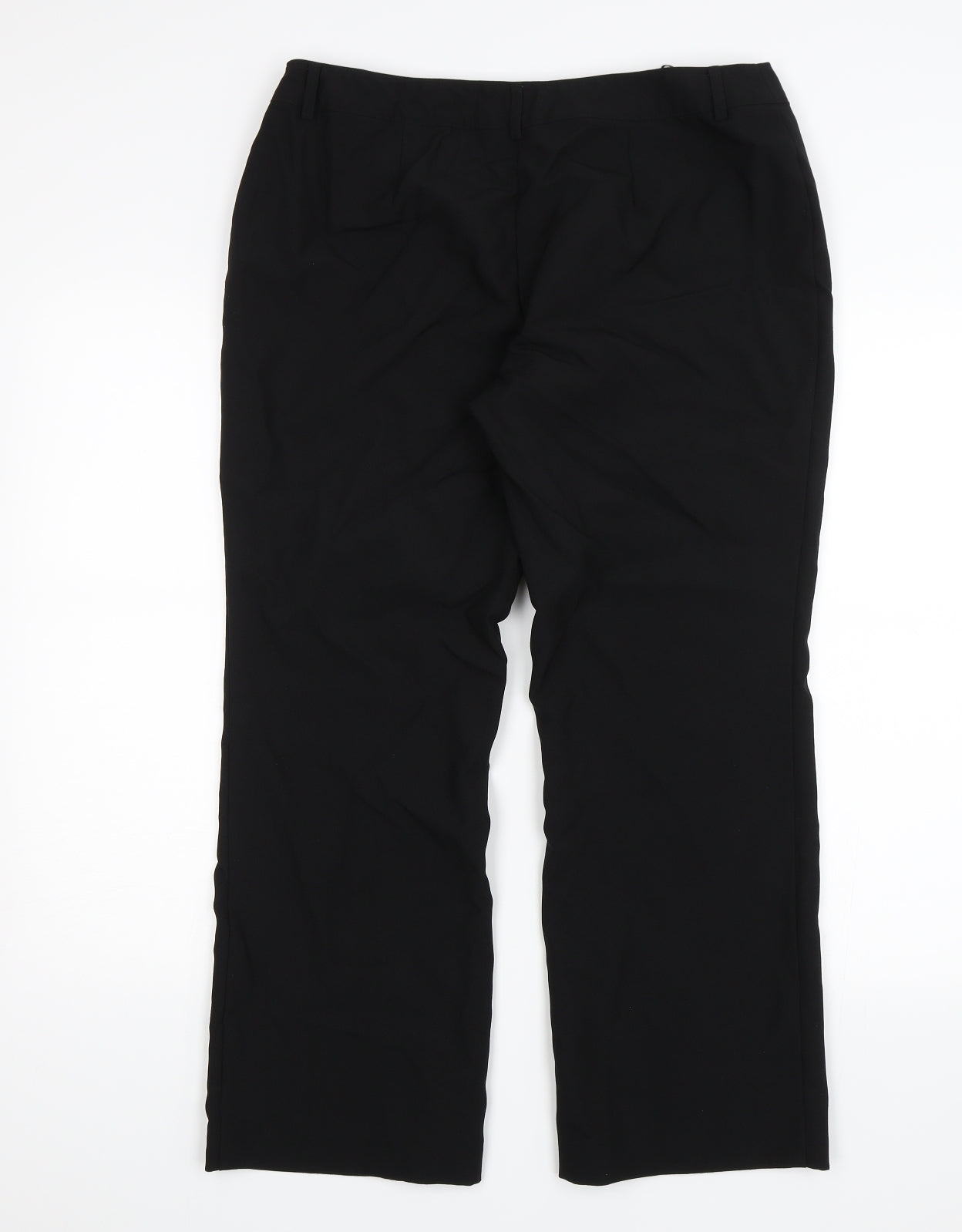 Papaya Womens Black   Dress Pants Trousers Size 14 L26 in
