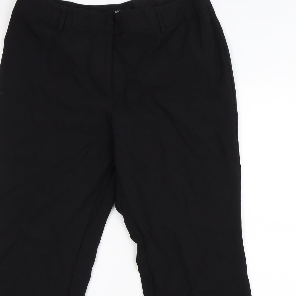 Papaya Womens Black   Dress Pants Trousers Size 14 L26 in