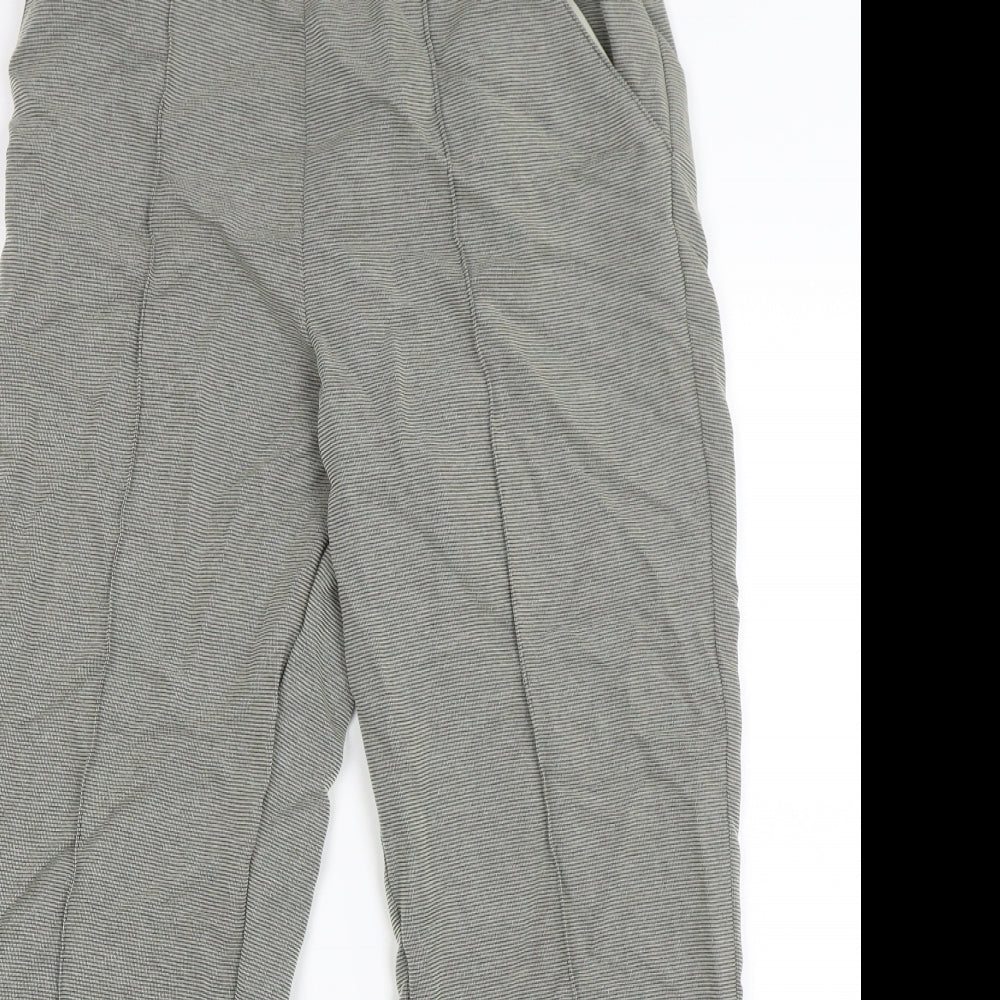 M&S Womens Grey   Trousers  Size 10 L25 in