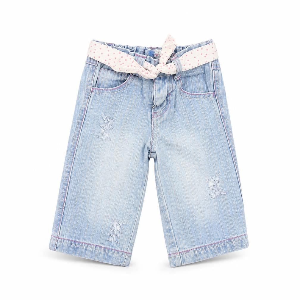 Early Days Baby Blue   Rain Trousers Jeans Size 6-9 Months  - Belted