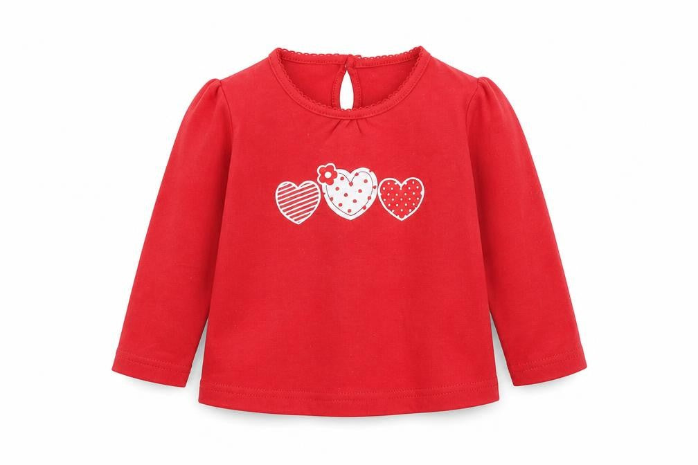 Earlydays Baby Red   Basic T-Shirt Size 6-9 Months