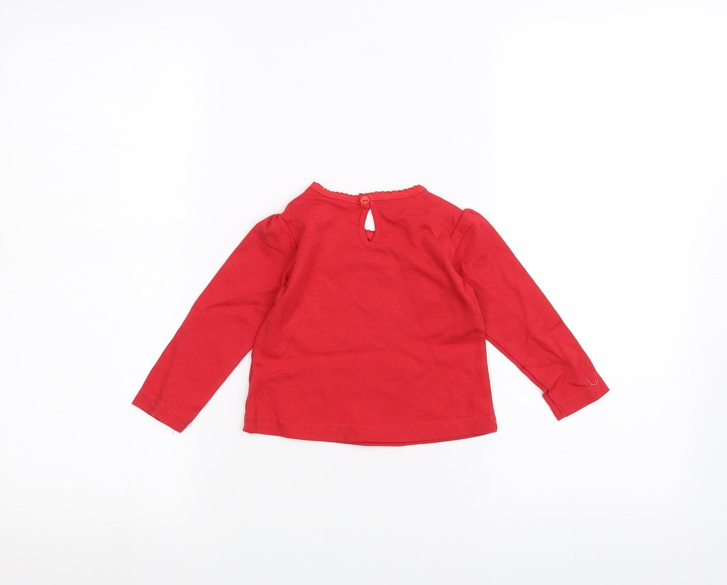Earlydays Baby Red   Basic T-Shirt Size 6-9 Months