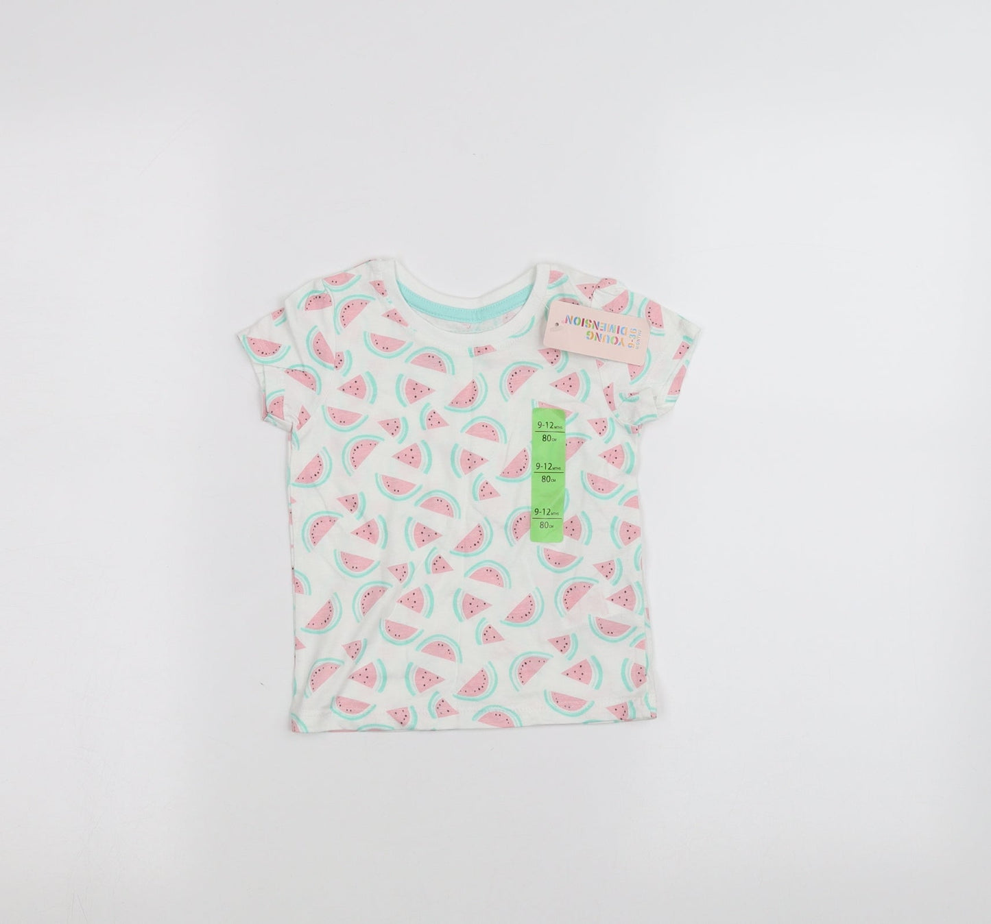 Young Dimension Baby White   Basic T-Shirt Size 9-12 Months