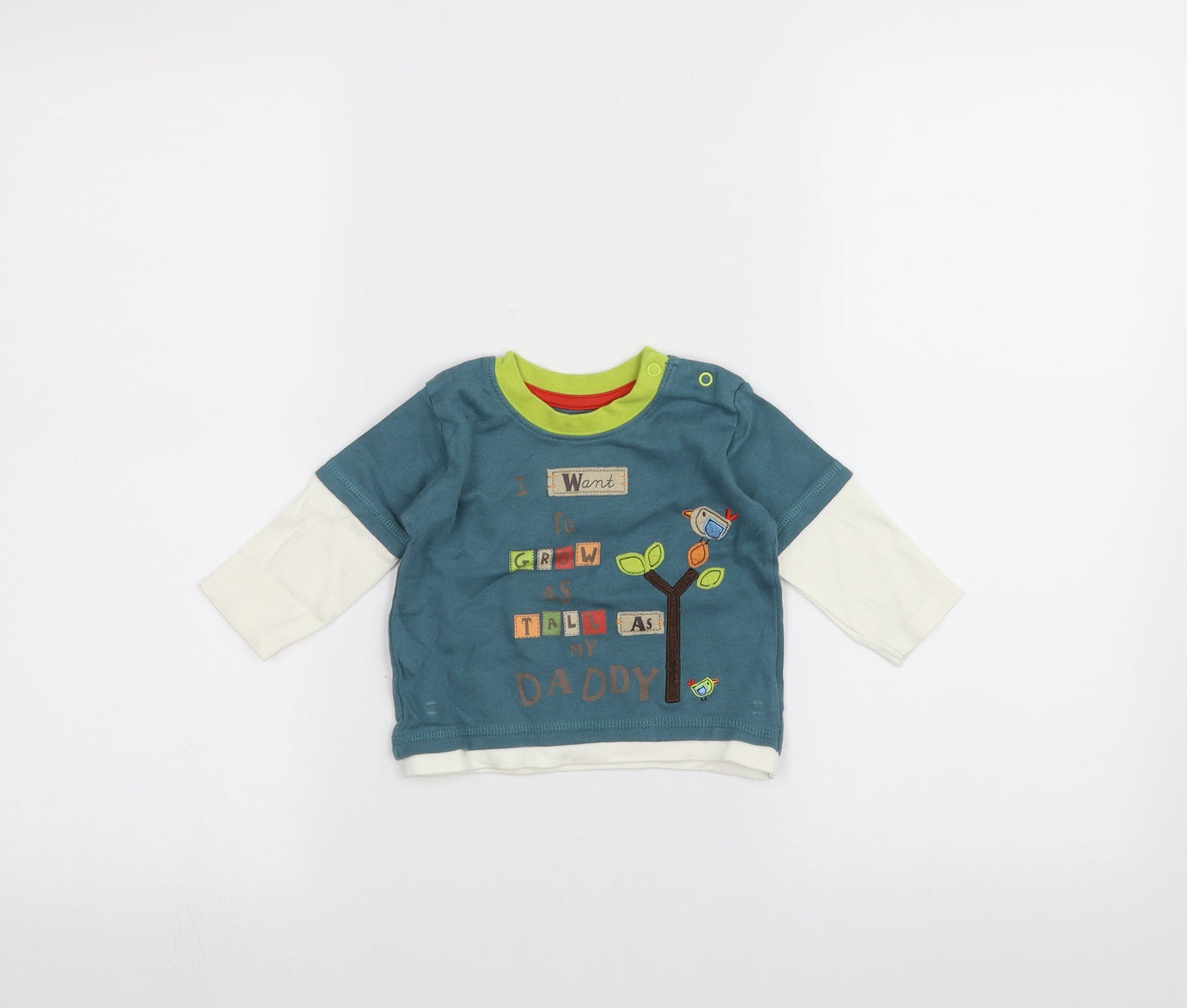 George Baby Blue   Basic T-Shirt Size 3-6 Months