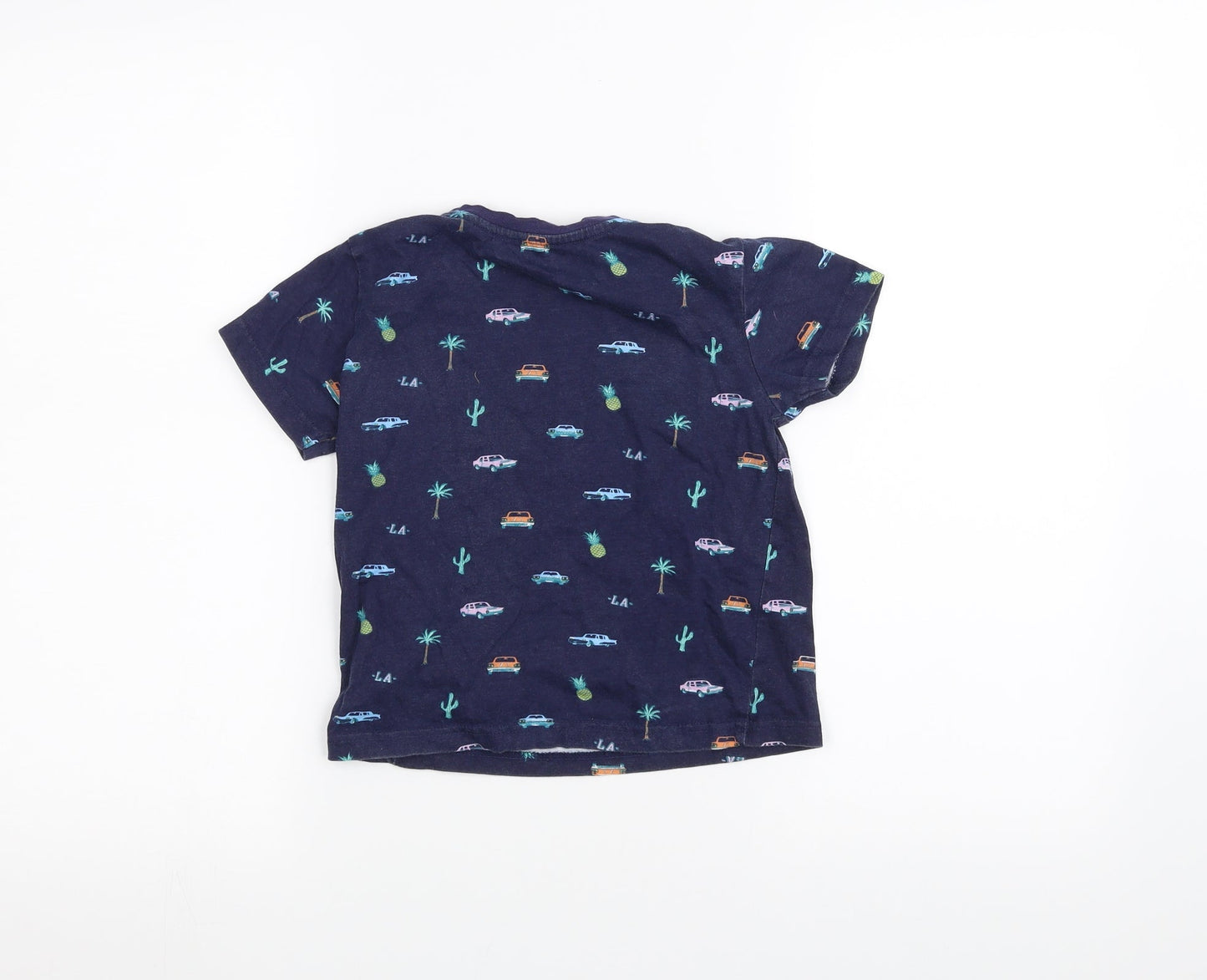 Primark Girls Blue   Basic T-Shirt Size 4-5 Years