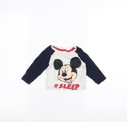 Front view of Disney Baby White Basic T-Shirt, size 6-9, Months - minnie mouse