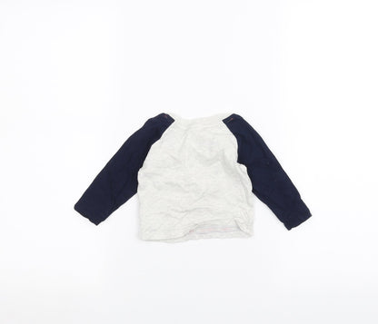 Back view of Disney Baby White Basic T-Shirt, size 6-9, Months - minnie mouse